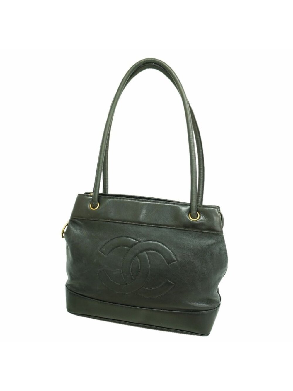 Chanel Tote Lambskin Black Gold